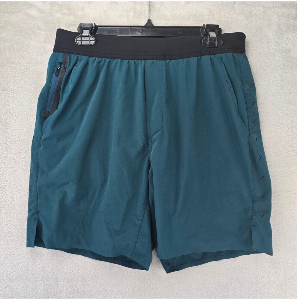 Ten Thousand Shorts Mens Medium The Interval Short 7” Green Lined Running Gym